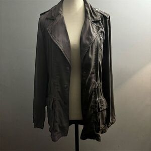 Lucky Brand Women’s Jacket Size S Gray Button Closure